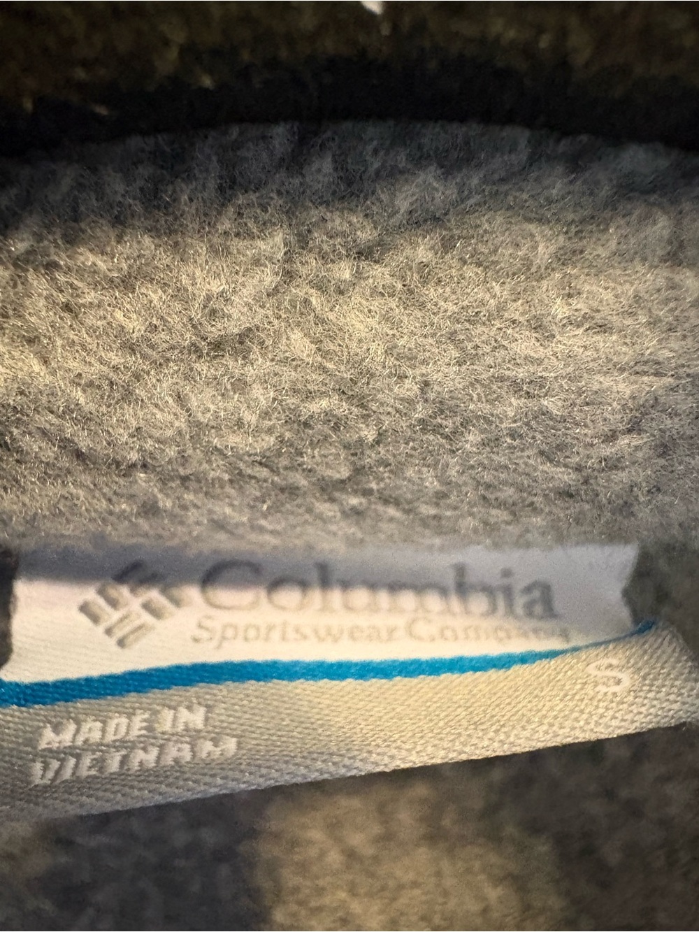 Columbia Light Gray Zip-Up Fleece Jacket - Picture 4 of 4